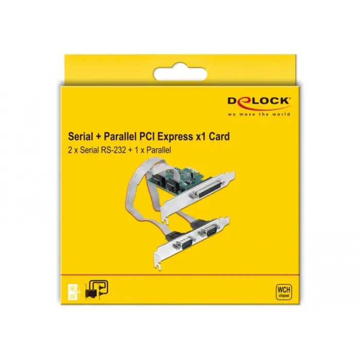DeLOCK 90413 interface cards/adapter Parallel, RS-232 Internal