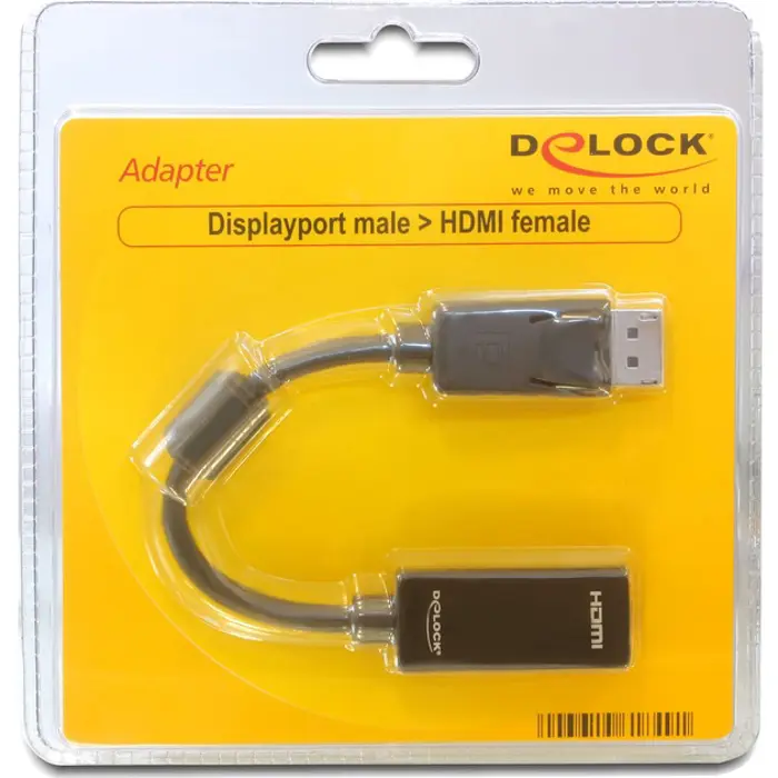 Delock Adapter DP plug -> HDMI socket