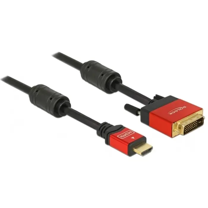 DeLOCK adapter HDMI A St> DVI plug 2 m