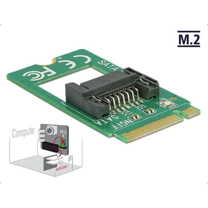 DeLOCK Adapter Key B -> SATA 7