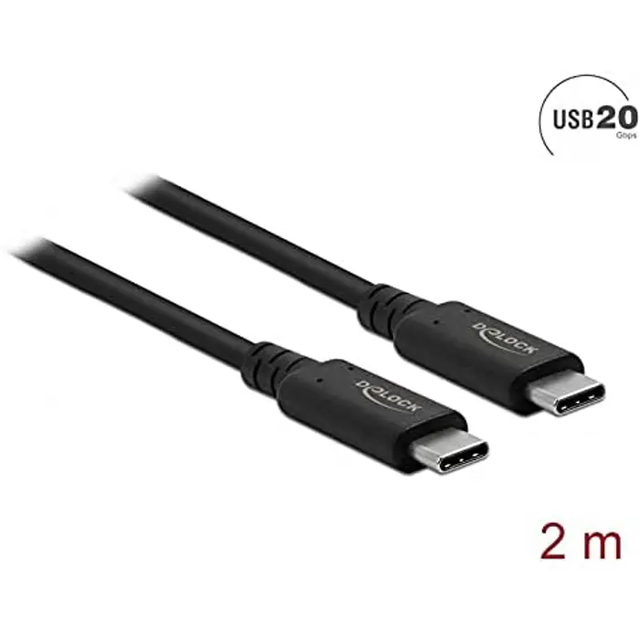 DeLOCK cable USB4 20Gbps 2m bk - 86980