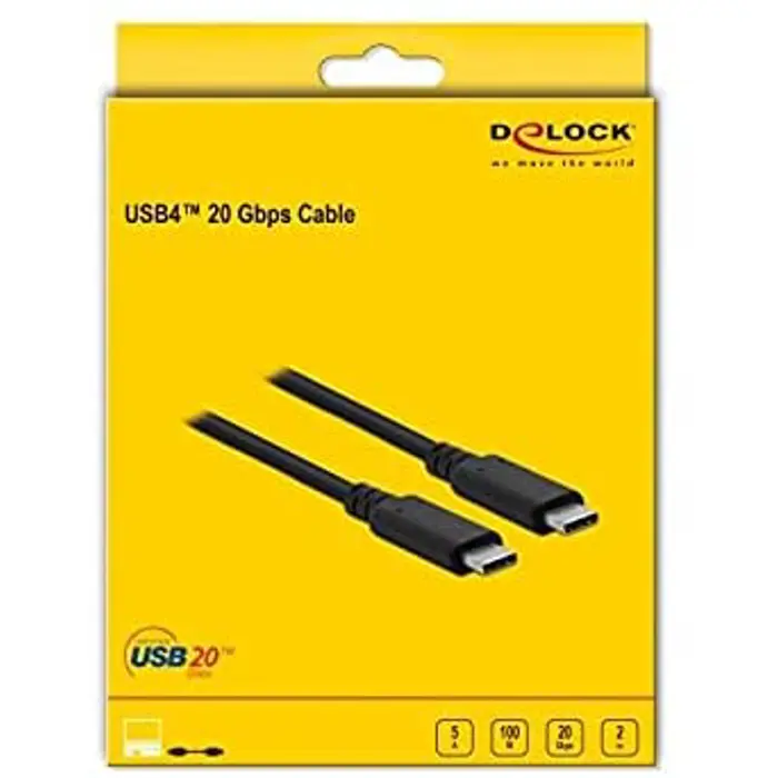 DeLOCK cable USB4 20Gbps 2m bk - 86980