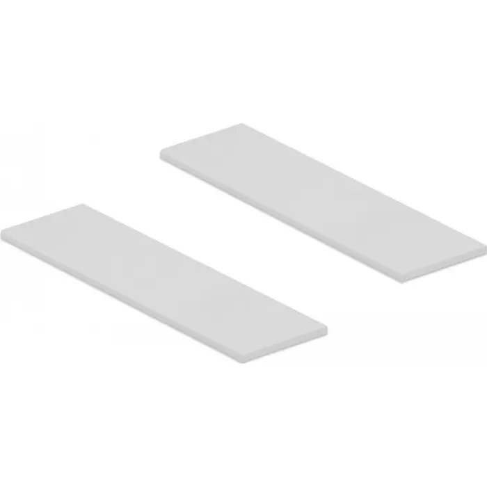 DeLOCK heating pad set (2 pieces) 70 x 20 mm for M.2 modules, thermal greases and pads (gray)