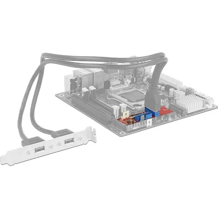 DeLOCK M.2 Key B + M male> 2 x USB 3.0 pin header, converter (converter)