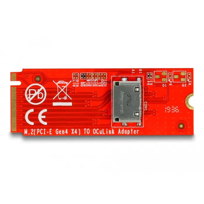 DeLOCK M.2 Key M to 1 x OCuLink SFF-8612 converter, interface card