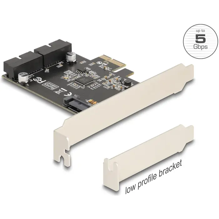 DeLOCK PCI Express x1 card to 2 x internal USB 5 Gbps header connectors
