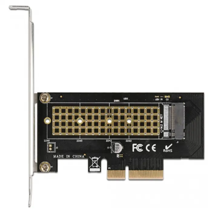 DeLOCK PCI Express x4 card for 1 x internal NVMe M.2 Key M 80 mm