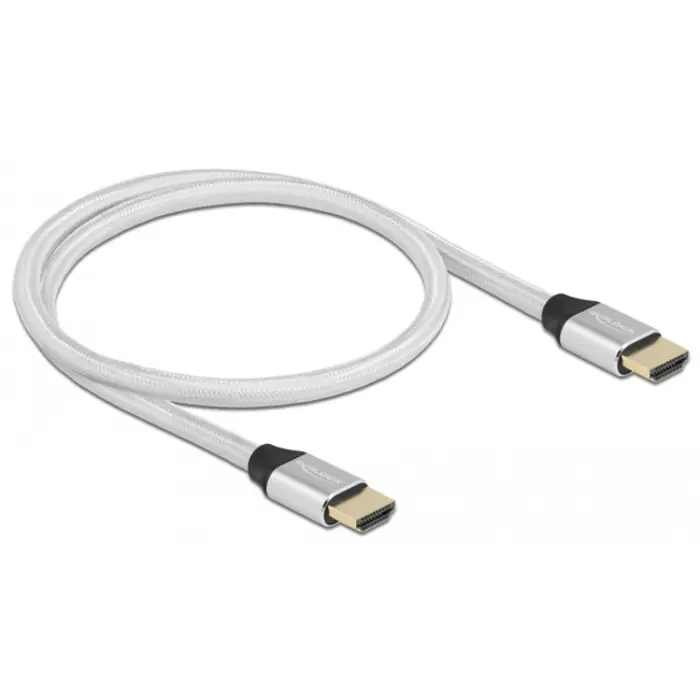 DeLOCK UHS HDMI 48Gbps 8K 60Hz 0.5m silver - 85365