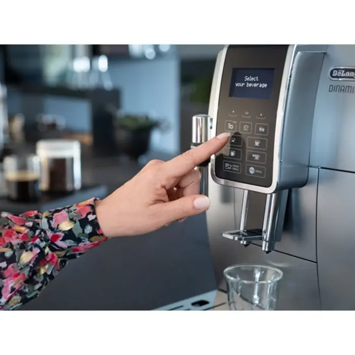 DeLonghi Dinamica ECAM 350.35.SB, fully automatic machine (silver / black)