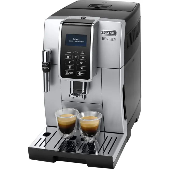 DeLonghi Dinamica ECAM 350.35.SB, fully automatic machine (silver / black)