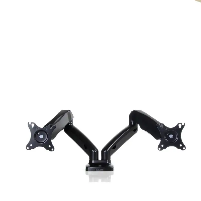 Desk mount for 2 monitors LED/LCD 13-27" ART UM-116 gas assistance 2-6.5 kg Black