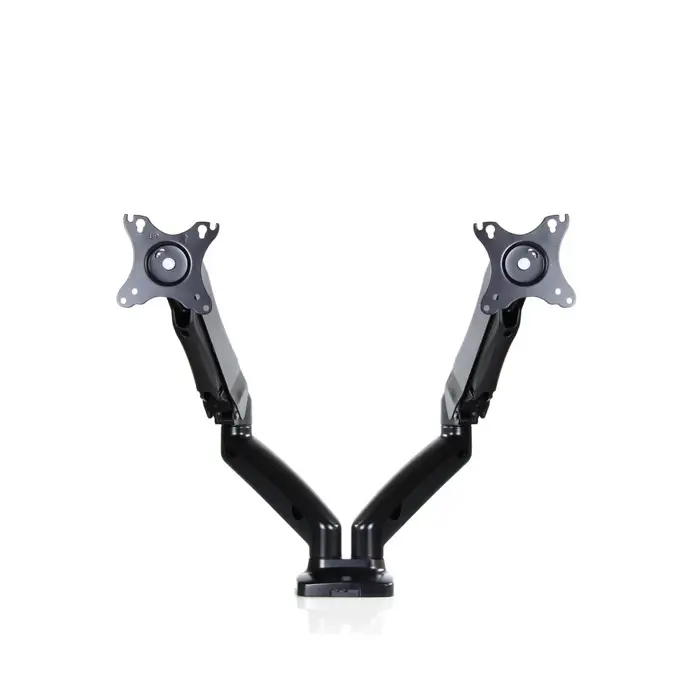 Desk mount for 2 monitors LED/LCD 13-27" ART UM-116 gas assistance 2-6.5 kg Black