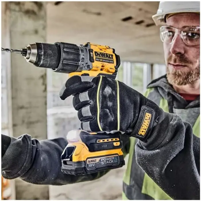 Dewalt Cordless impact drill DCD805E2T, 18 volts (yellow/black, 2x POWERSTACK Li-Ion batteries 1.7 Ah, in T STAK box)