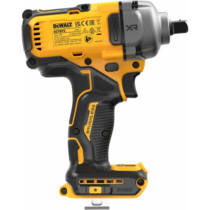DEWALT cordless impact wrench DCF892NT, 18Volt, 1/2 (yellow/black, without battery and charger, in TSTAK box)