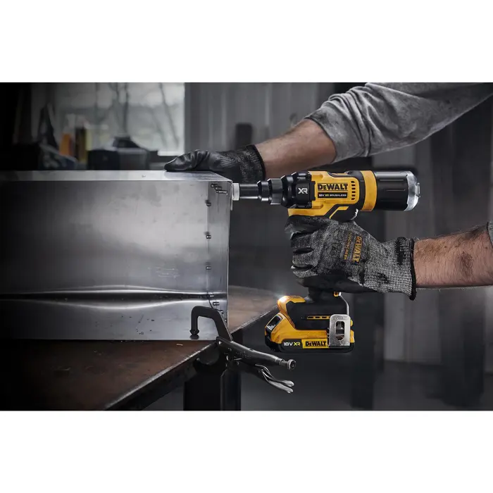 Dewalt cordless rivet gun DCF403NT, 18 volts, 2.4 - 4.8 mm (yellow/black, without battery and charger, in T STAK box)