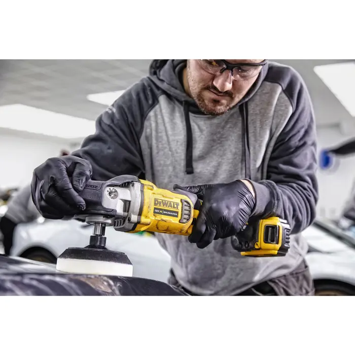 Dewalt cordless rotary polisher DCM849N-XJ, 18 volts (yellow/black, without battery and charger)