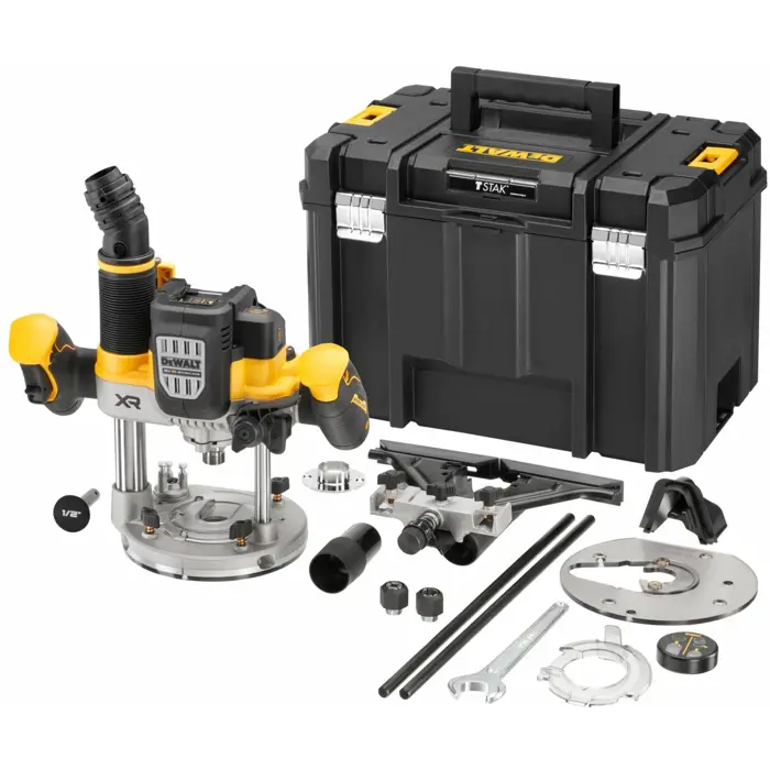 Dewalt cordless router DCW620NT-XJ, 18 volts (yellow/black, without battery and charger, in T-STAK Box VI)