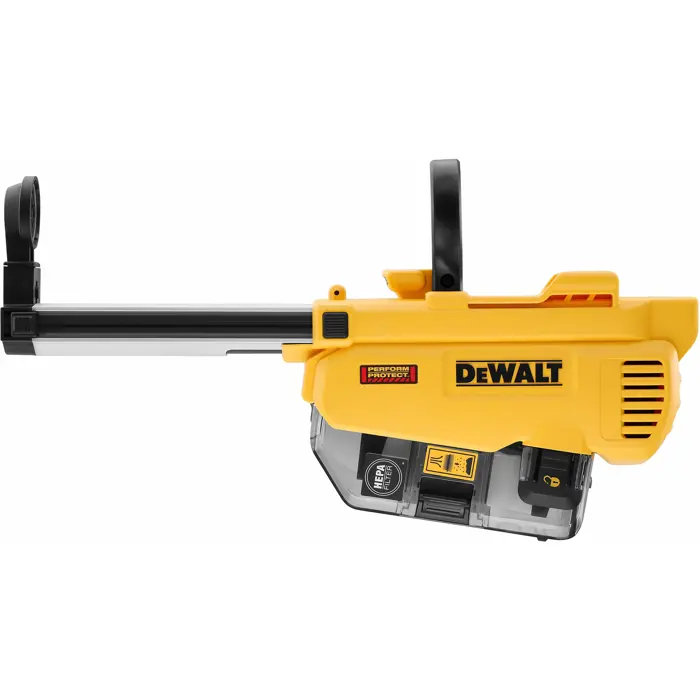 DEWALT dust extraction system DWH205DH, for rotary hammer DCH263, yellow extraction station, high-performance HEPA filter