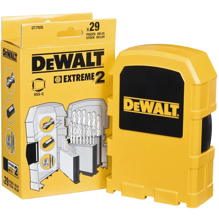 Dewalt HSS-G Metal drill bit - set 29 pieces