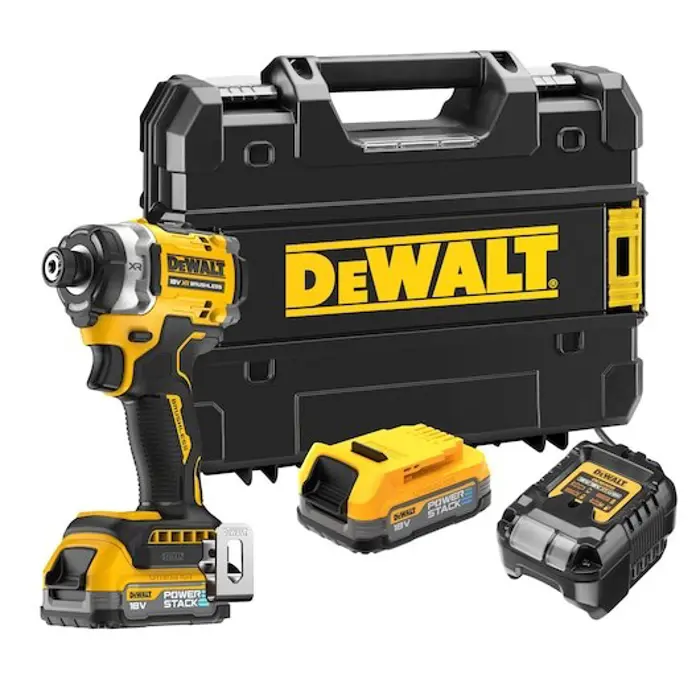 DEWALT. IMPACT SCREWDRIVER18V DCF860E2T 208Nm 2x1.7Ah POWERSTACK TSTAK