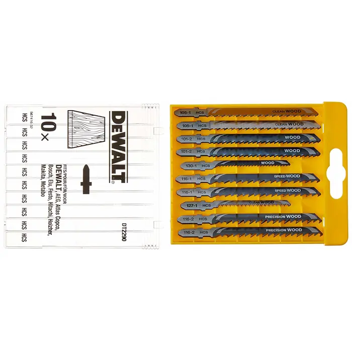 Dewalt Jigsaw Set DT2290 10pcs - 10 pcs. Wood