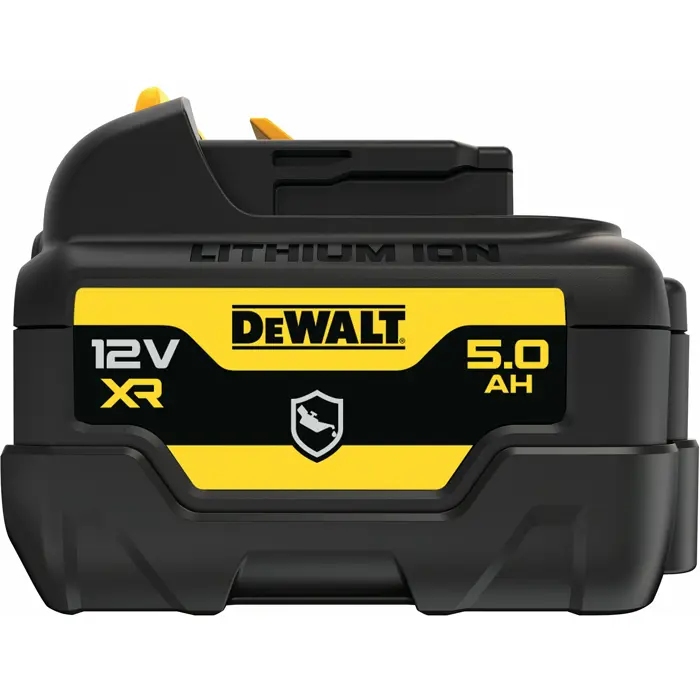 DEWALT XR Battery DCB126G, 12 Volt 5Ah black/yellow, housing protection against chemicals, acids and fuels
