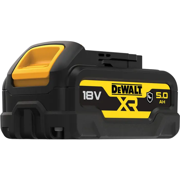 DEWALT XR Battery DCB184G, 18 Volt 5Ah black, housing protection against chemicals, acids and fuels