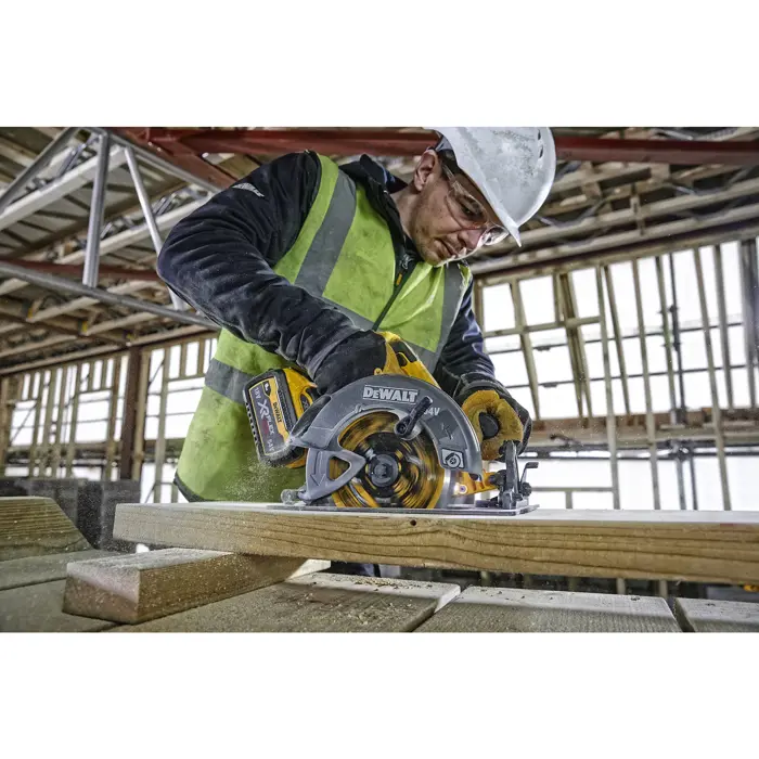 DEWALT XR FLEXVOLT Cordless Circular Saw DCS578NT, 54 Volt yellow/black, without battery and charger, in TSTAK box