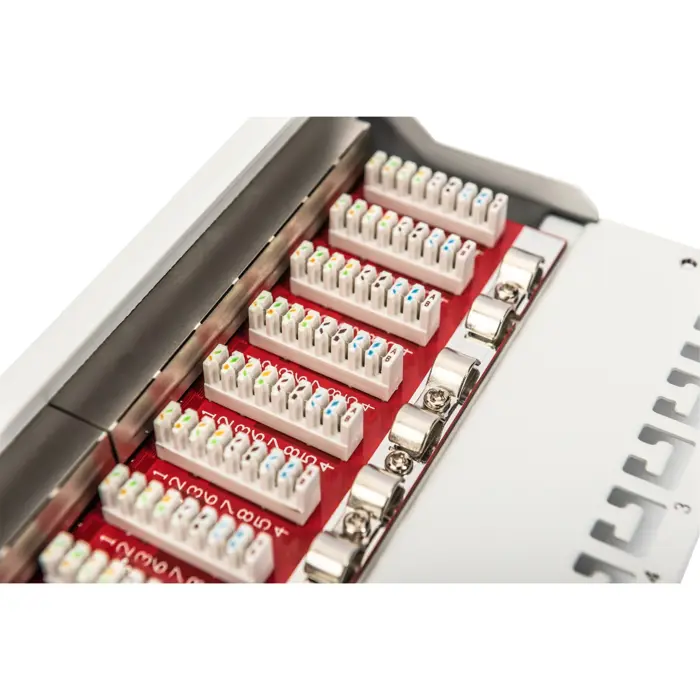 Digitus 10" patch panel DN-91612S-EA-G, 12-port, Cat.6a (gray, 1U, rack mount, shielded)