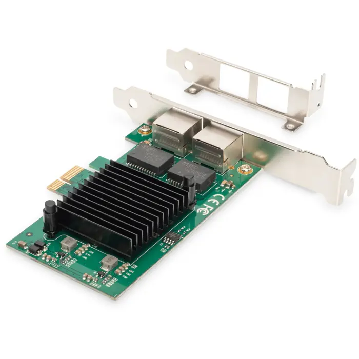 Digitus 2 port Gigabit Ethernet, LAN adapter