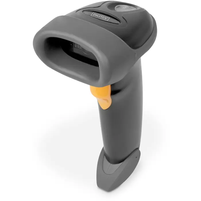 Digitus 2D Bluetooth barcode scanner (black, battery operated, with holder, QR code compatible)