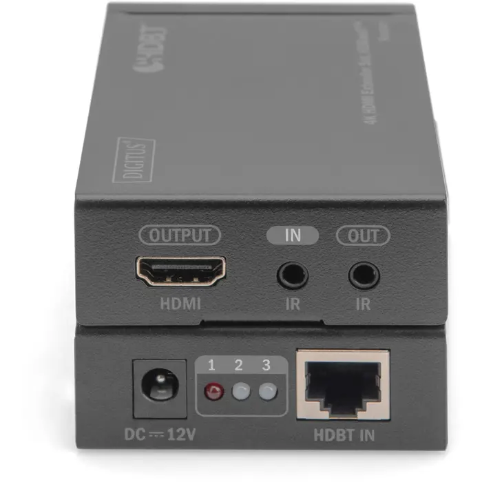Digitus 4K HDBaseT HDMI Extender Set, HDMI extension (black, 4K/30Hz, 70 m)