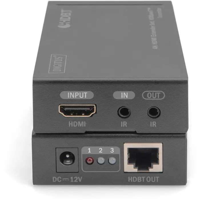Digitus 4K HDBaseT HDMI Extender Set, HDMI extension (black, 4K/30Hz, 70 m)