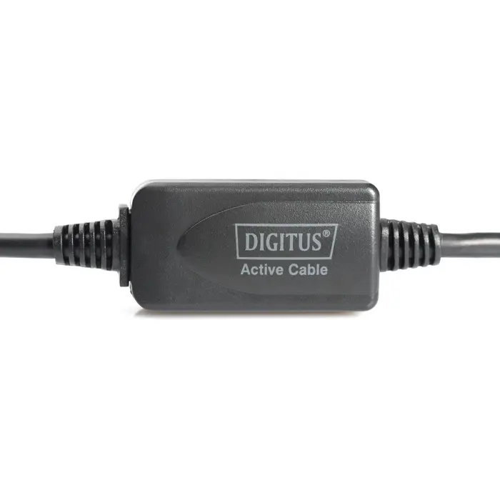 Digitus Active USB 2.0 extension cable, 15 meters (black, repeater cable)