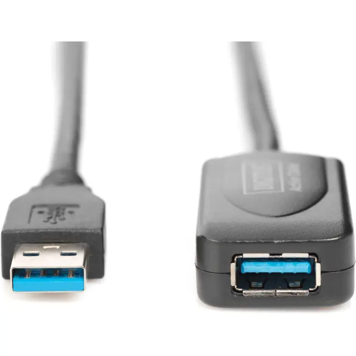 Digitus Active USB 3.2 Gen 1 extension cable, 5 meters (black, repeater cable)