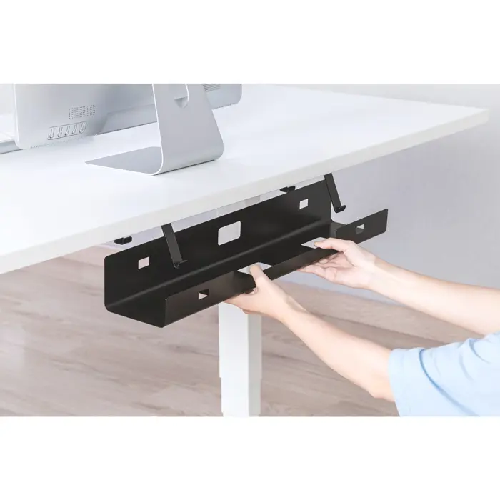 Digitus cable management channel, under table (black)