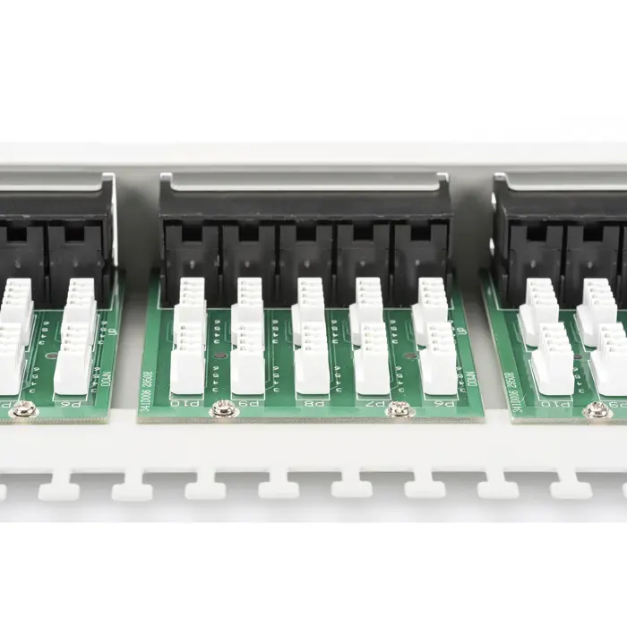 Digitus CAT 3 ISDN patch panel, unshielded, 50 port (gray, 1 U)
