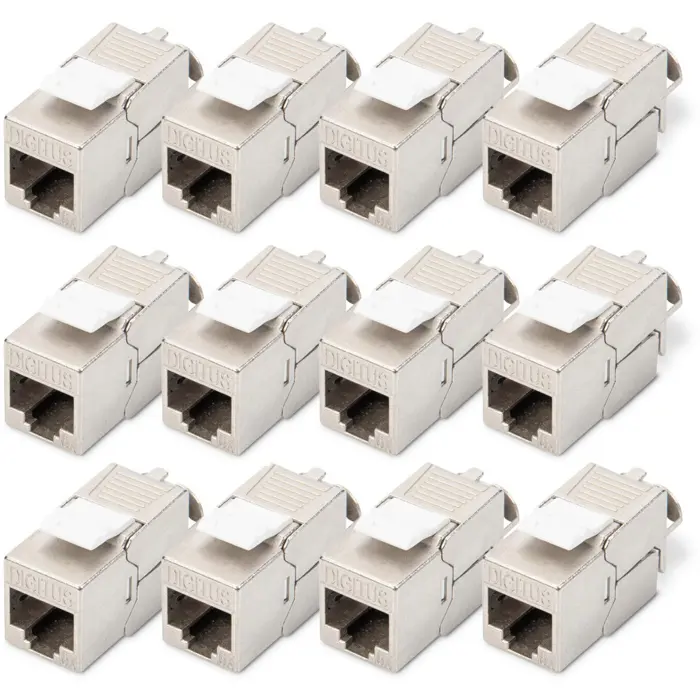 Digitus CAT 6A Keystone Module shielded tool-free 12 pieces.