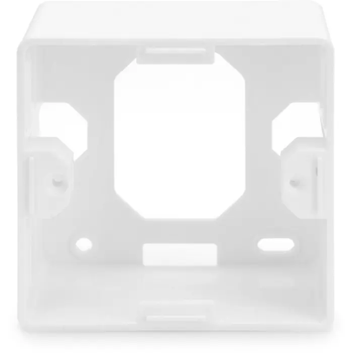 Digitus CAT.6A data connection socket, surface-mounted, shielded, 2x RJ-45 LSA (white, 5 pieces, class E)