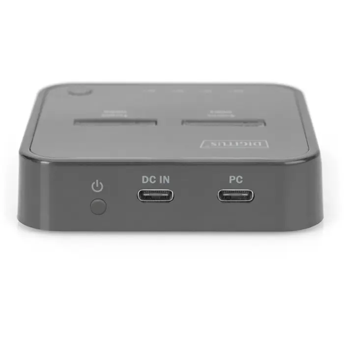 Digitus Dual M.2 NVM SSD Docking Station, docking station (black, USB-C, M2 SSD)