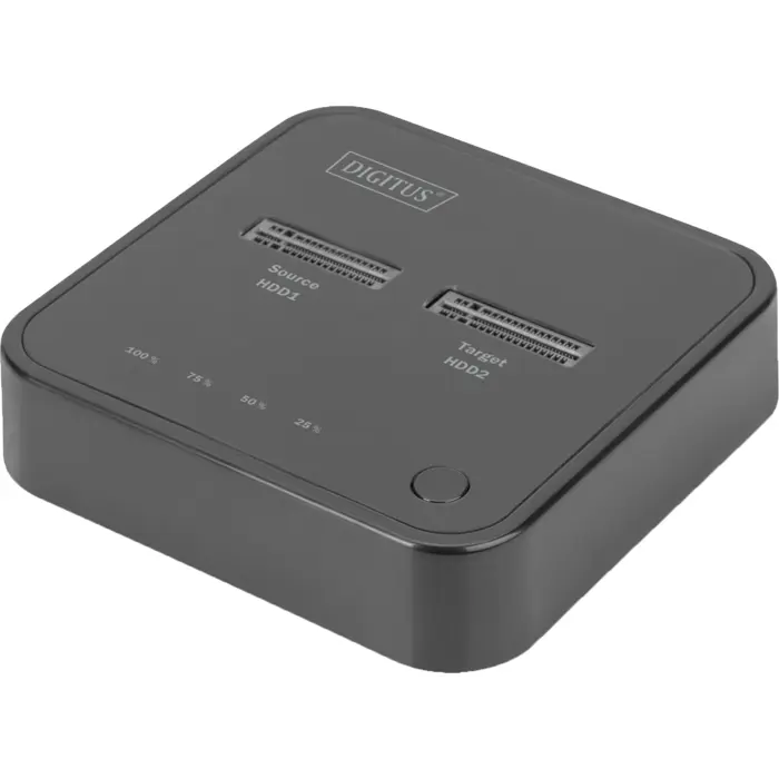 Digitus Dual M.2 NVM SSD Docking Station, docking station (black, USB-C, M2 SSD)