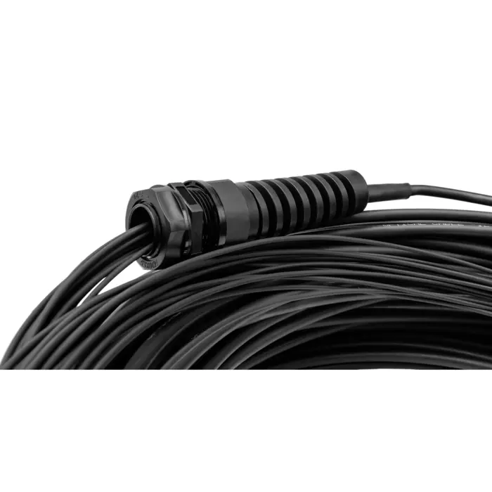 Digitus fiber optic universal breakout cable, duplex, LC/UPC connector, single mode OS2 (black, 50 meters, pre-assembled)