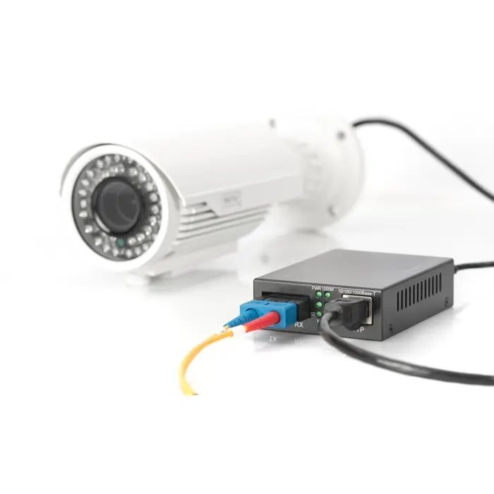 Digitus Gigabit PoE media converter, RJ45 / SC, SM