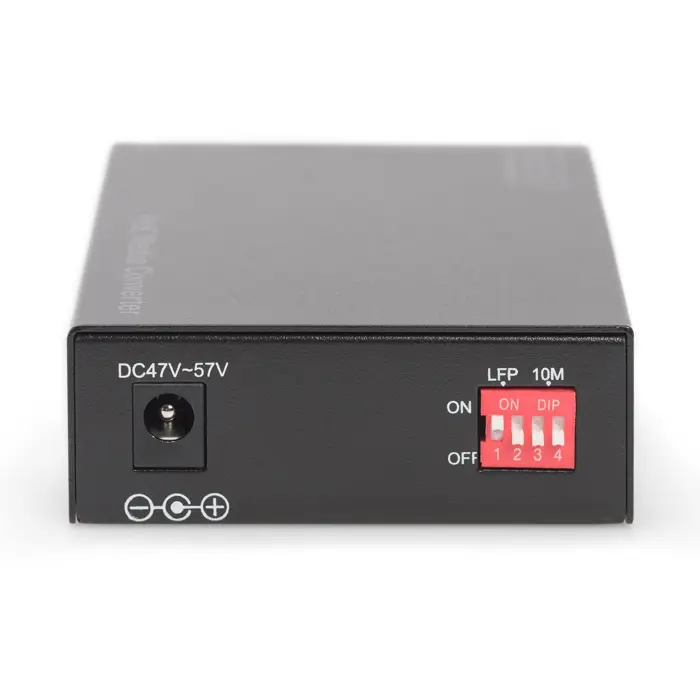 Digitus Gigabit PoE media converter, RJ45 / SC, SM