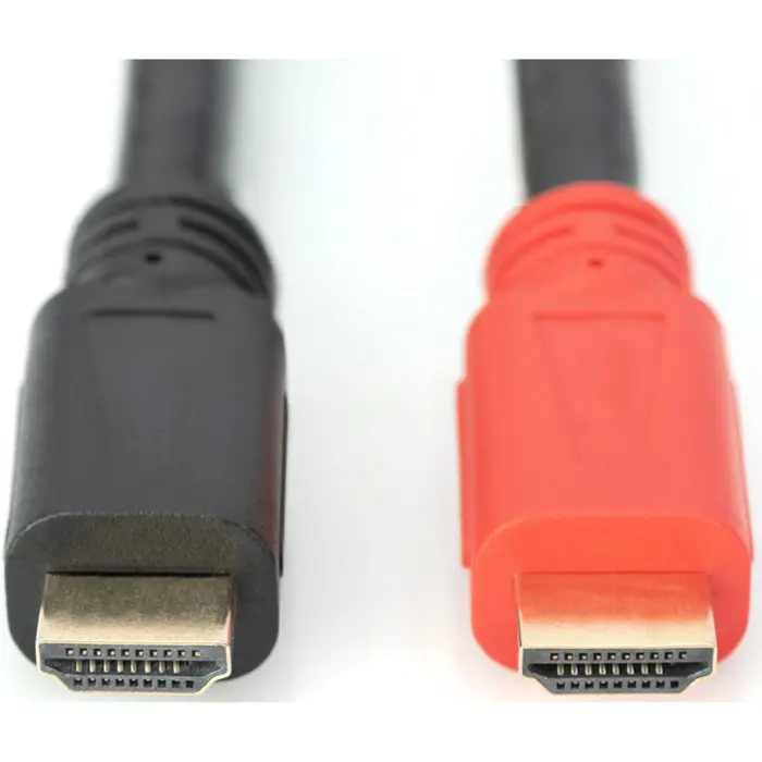 Digitus HDMI high speed connection cable with Ethernet and signal amplifier (black, 10 meters, active)