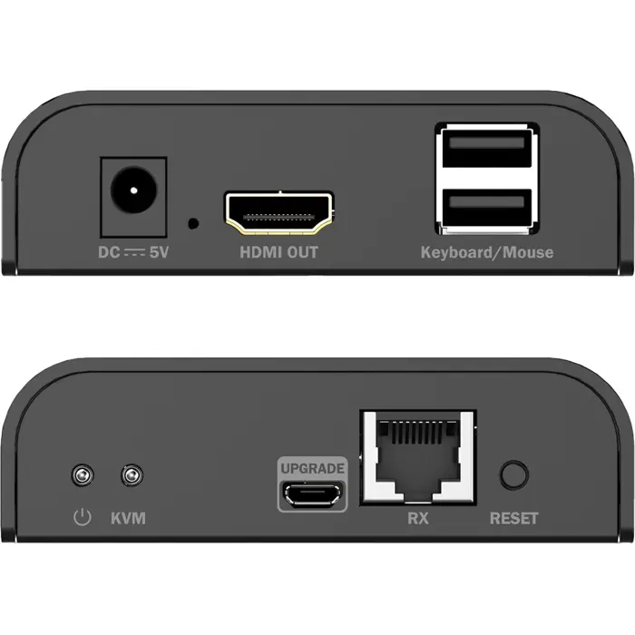 Digitus HDMI KVM IP Receiver (black, 4K/60Hz)