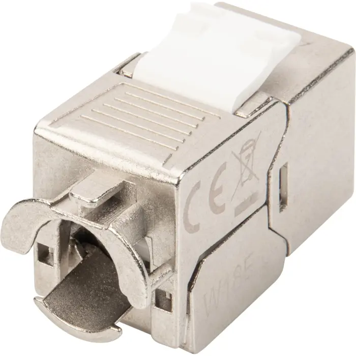 Digitus Keystone module Cat.6a (silver/white, shielded, 24 pieces)