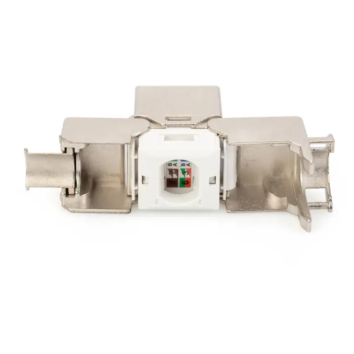 Digitus Keystone module Cat.6a (silver/white, shielded, 24 pieces)