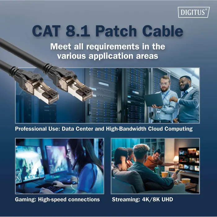 Digitus patch cable Cat 8.1 S-FTP 3 meters (black)
