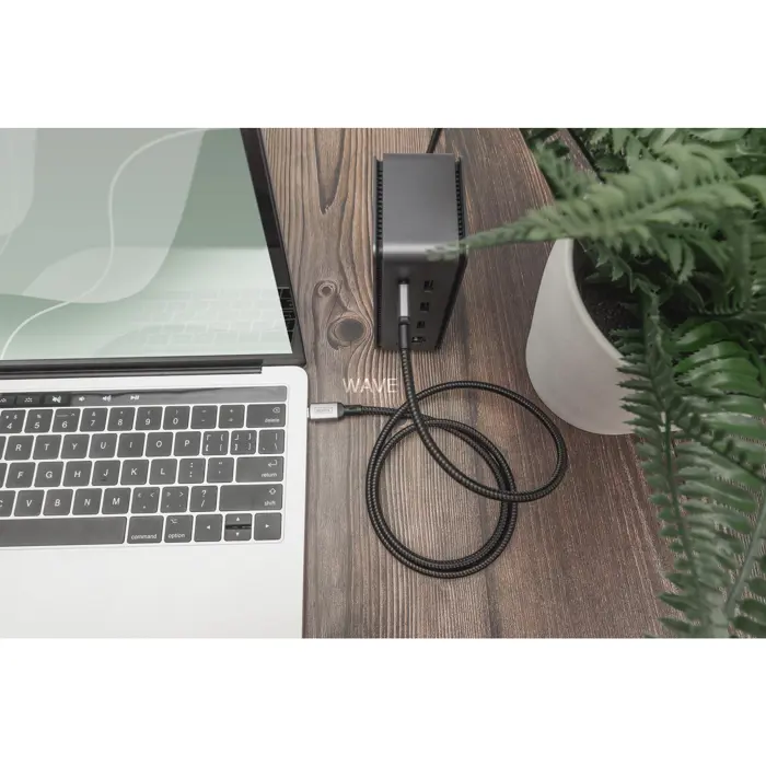 Digitus USB4 Gen 3x2 cable, USB-C male > USB-C male, 40Gbit/s (black/gray, 1 meter, PD 3.1, charging with 240 watts)